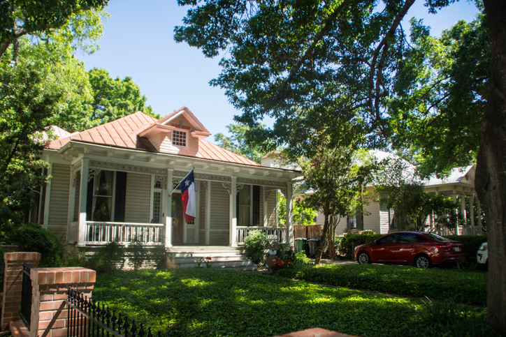 Texas real estate and median home values