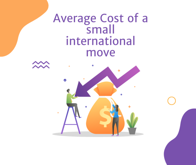 Shipping averages for small international moves Average cost of a small international move