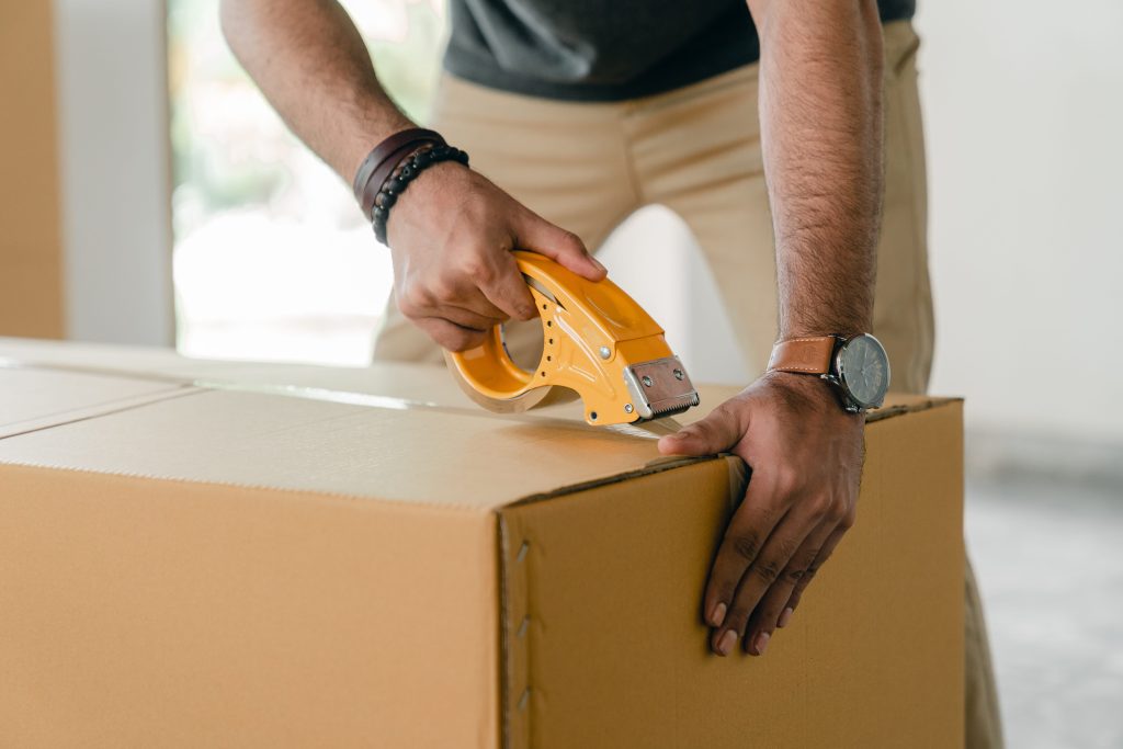 moving with heavy goods
