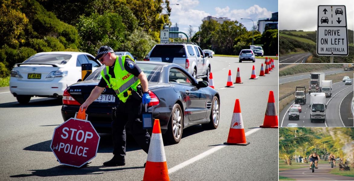 driving car in Australia
